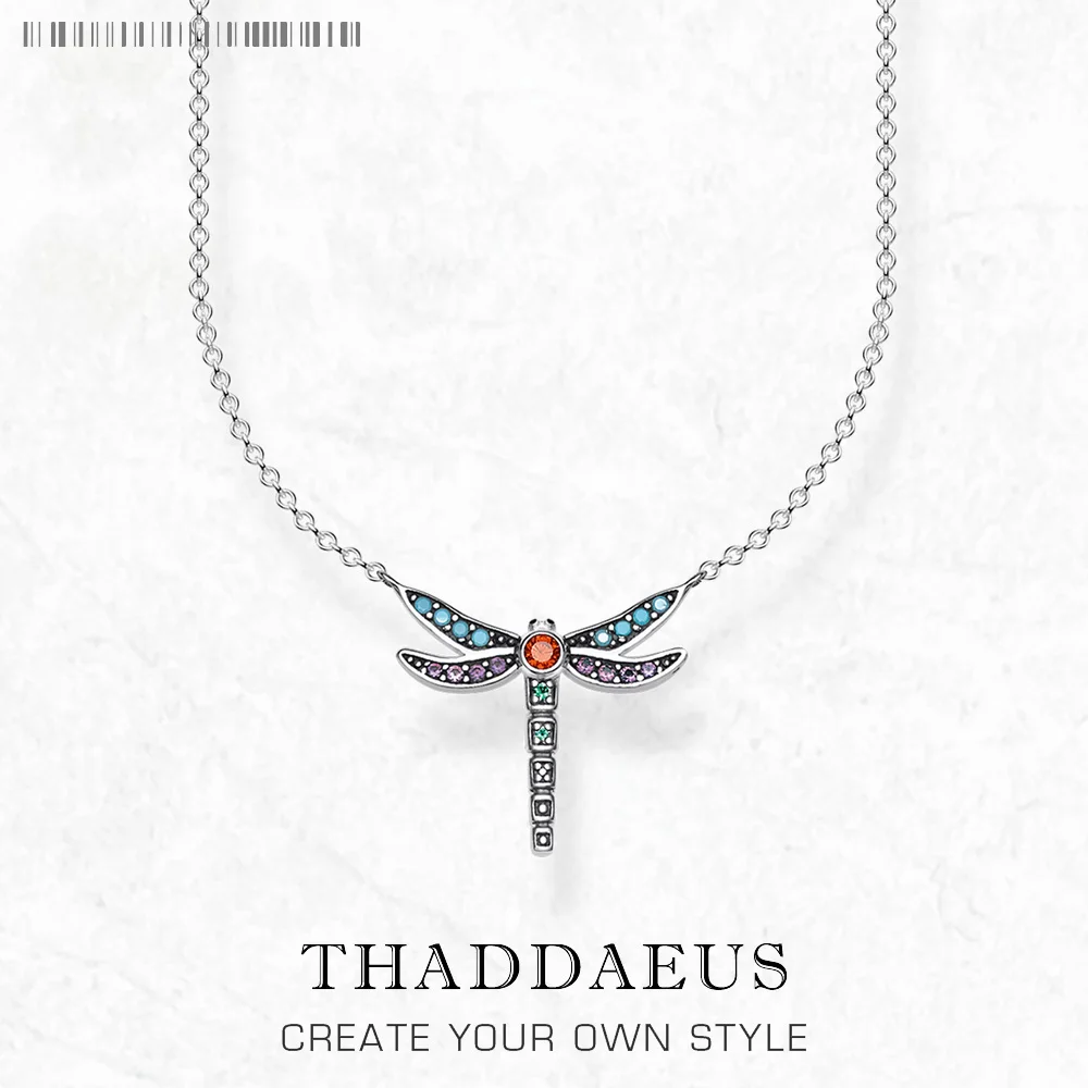 

Pendant Dragonfly Brand New Fine Jewelry Europe Accessorie 925 Sterling Silver Bohemia Gift For Woman