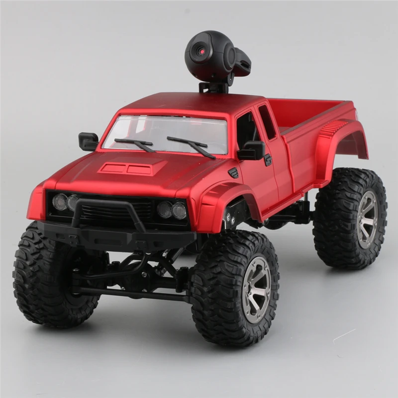 RC Car With 720P Camera Fayee FY002A 1/16 2.4G 4WD HD WIFI FPV Off-Road Military Remote Control Truck W/LED Light RTR Toy