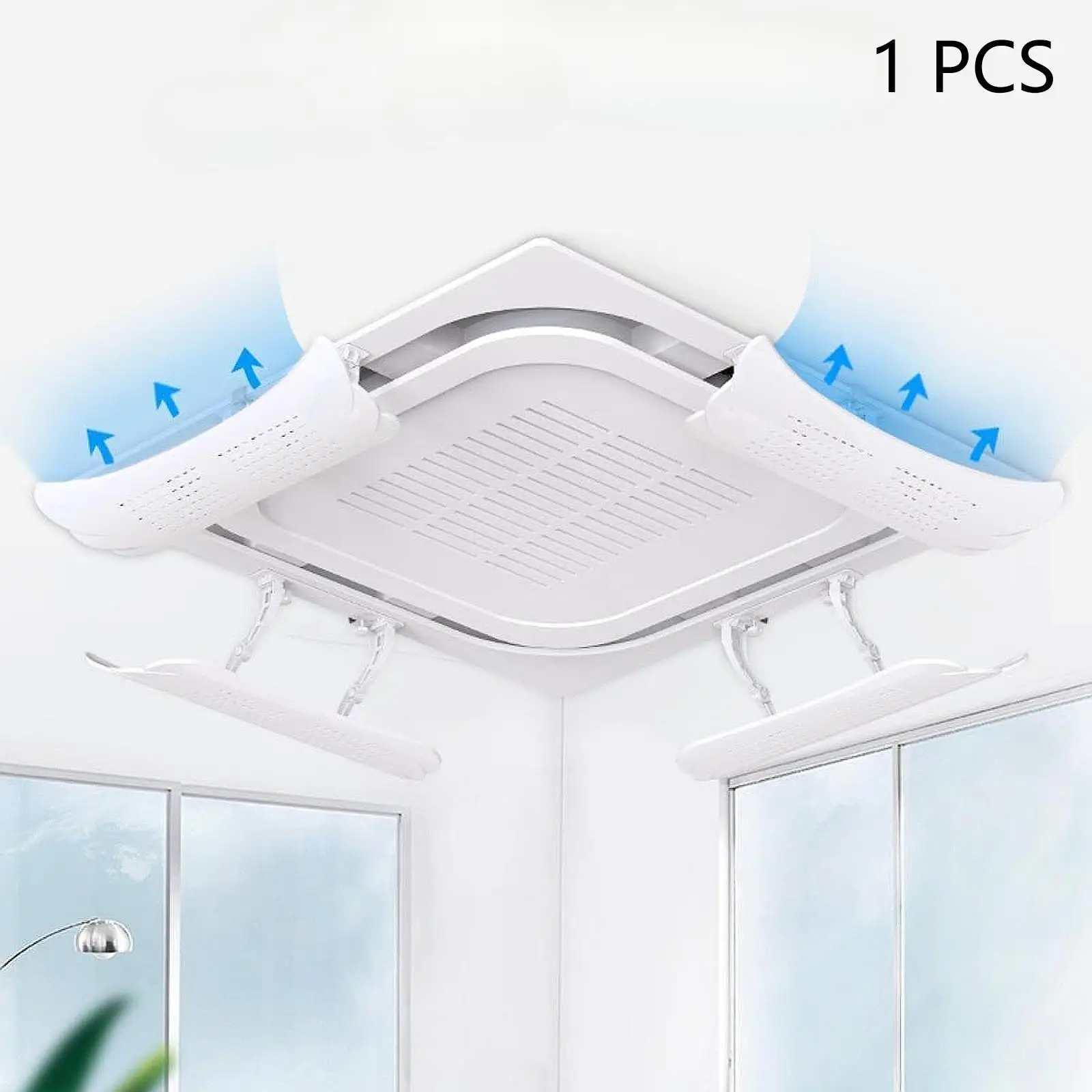 Air Conditioner Deflector, Windshield, Reusable, Universal Wind Flow Deflector Air Conditioning Cooling Air Baffle for Office