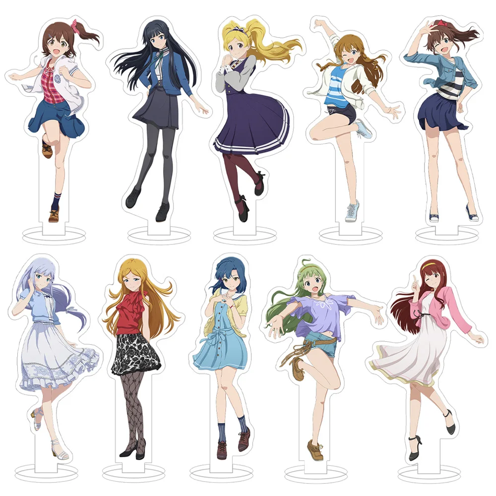 

THE IDOLM@STER MILLION LIVE Mirai Kasuga Tsubasa Ibuki Reika Kitakami Emily Stewart Reika Kitakami Аниме Фигурка Акриловая подставка