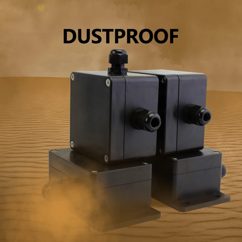 Black ABS Plastic IP67 Waterproof Box Outdoor Splash Proof Terminal Box Outdoor Monitoring Power Button Junction Boxes DIY