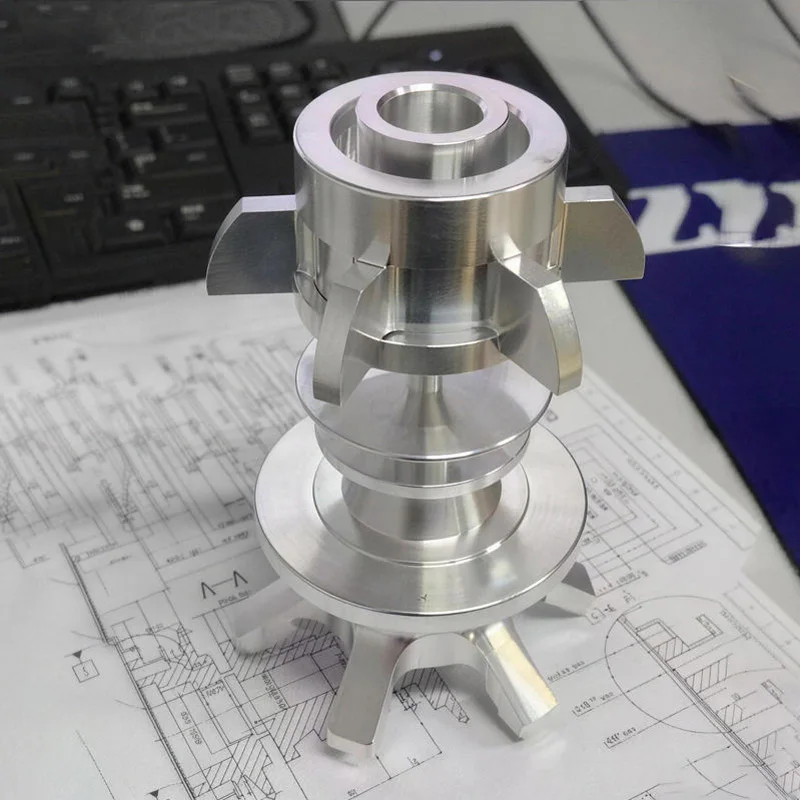 Customized 5 Axis CNC Machining Stainless Steel and Aluminum Alloy CNC Prototypes Per Design Drawing MOQ 1PCS