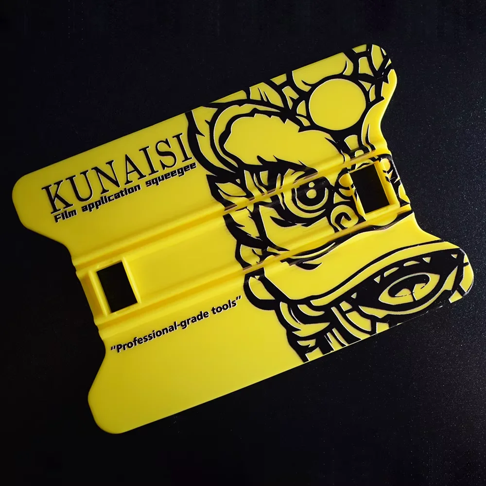 Yellow KUNAISI Dragon Print Sq - Air Bubble Remover ulasan dan harga