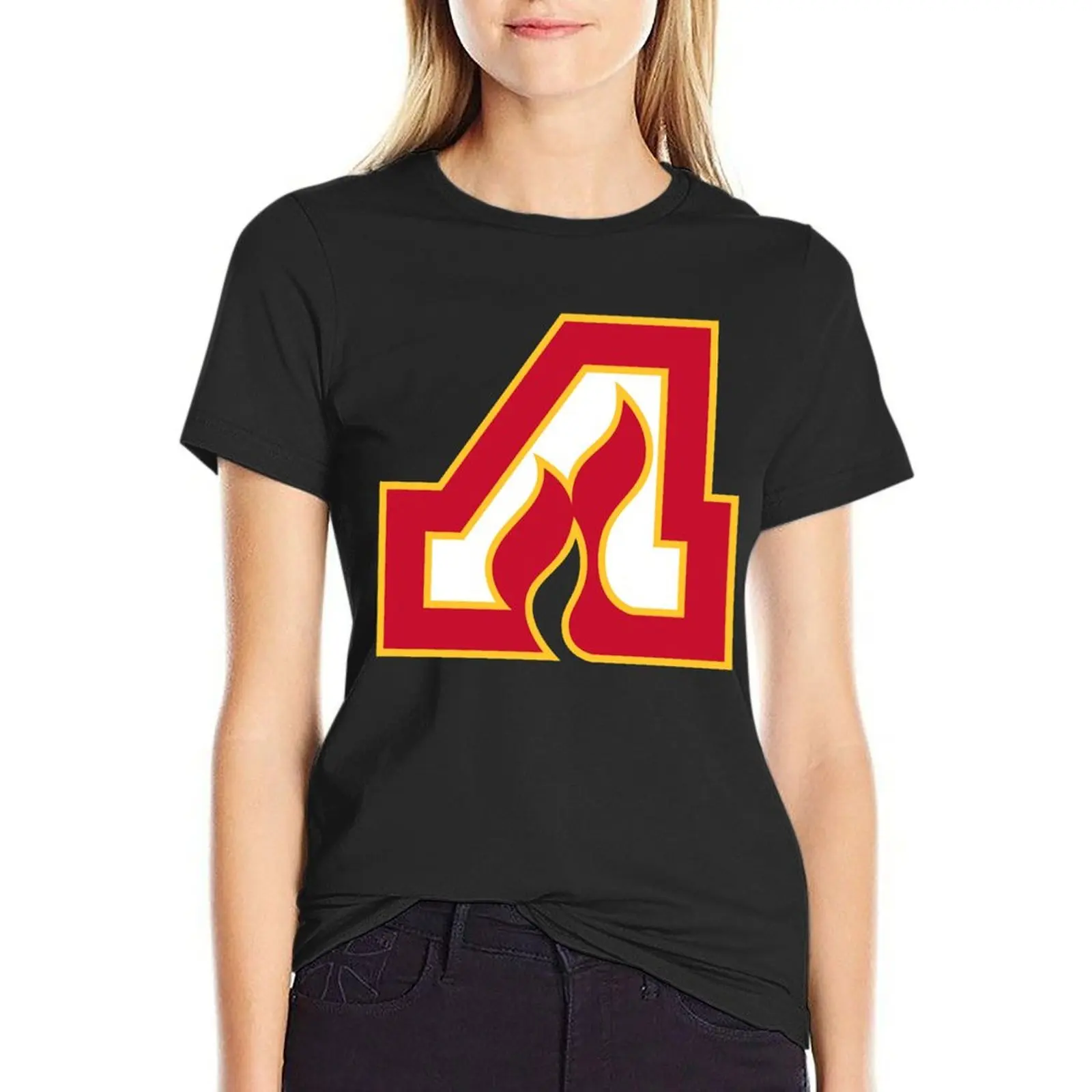 

Atlanta flames vintage logo T-Shirt quick-drying customs design your own female customizeds t-shirts for Women loose fit