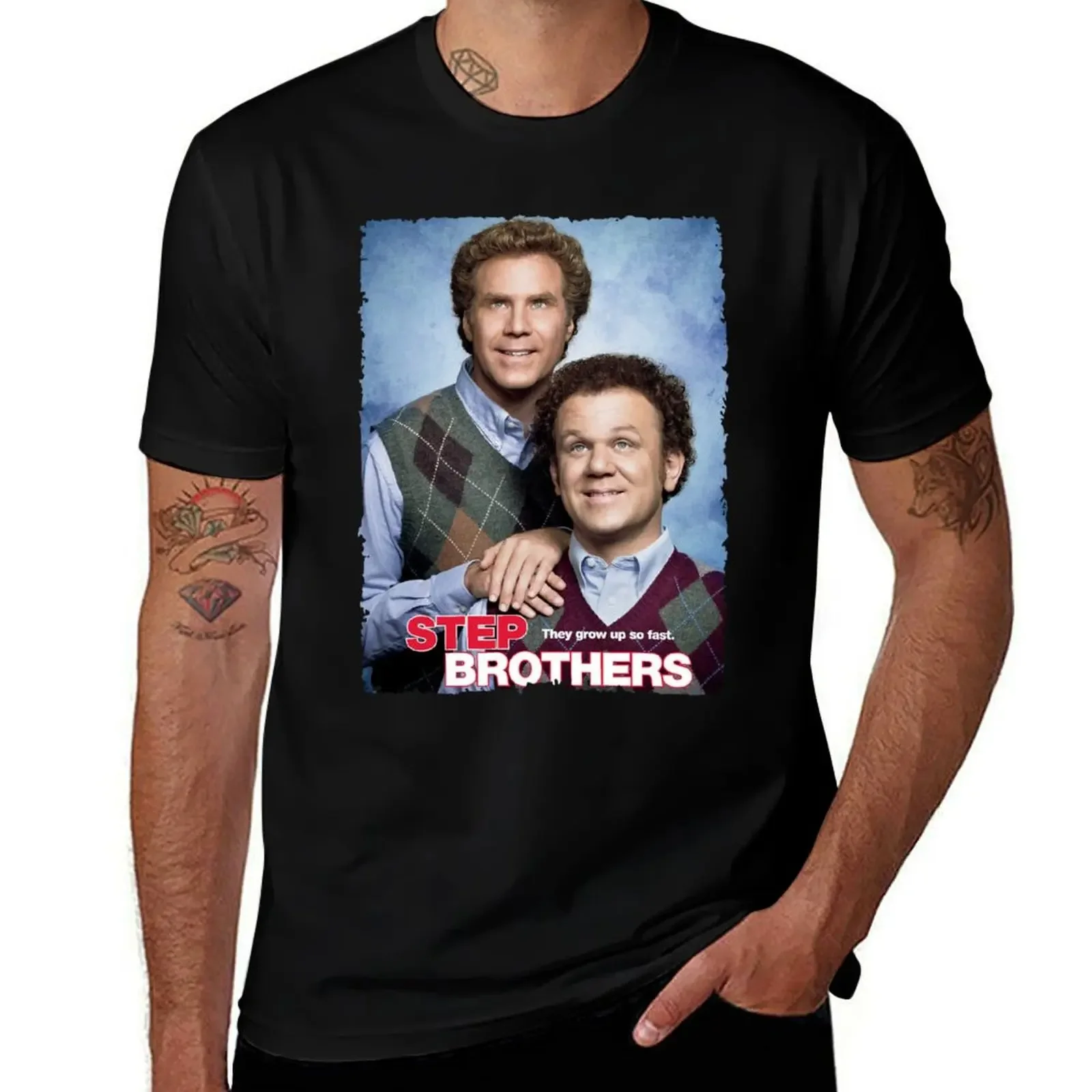 

John C Reilly step brother T-Shirt plain boys whites blanks oversized graphic tee mens tall t shirts