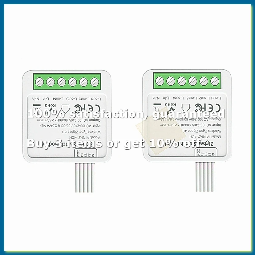 ZigBee Relay Switch Module 4 Channels AC100-240V on/Off Switch Smart Home Switch Mini Dark Box Switch-A009