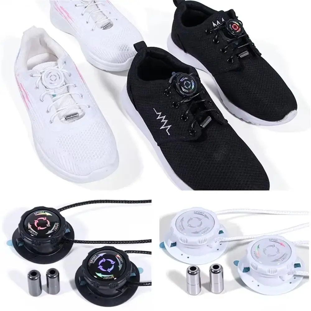 1Pair Thick Rope Swivel Buckle Laces Quick Lock Easy Installation Automatic Shoelaces No Tie Shoelaces Children Adults