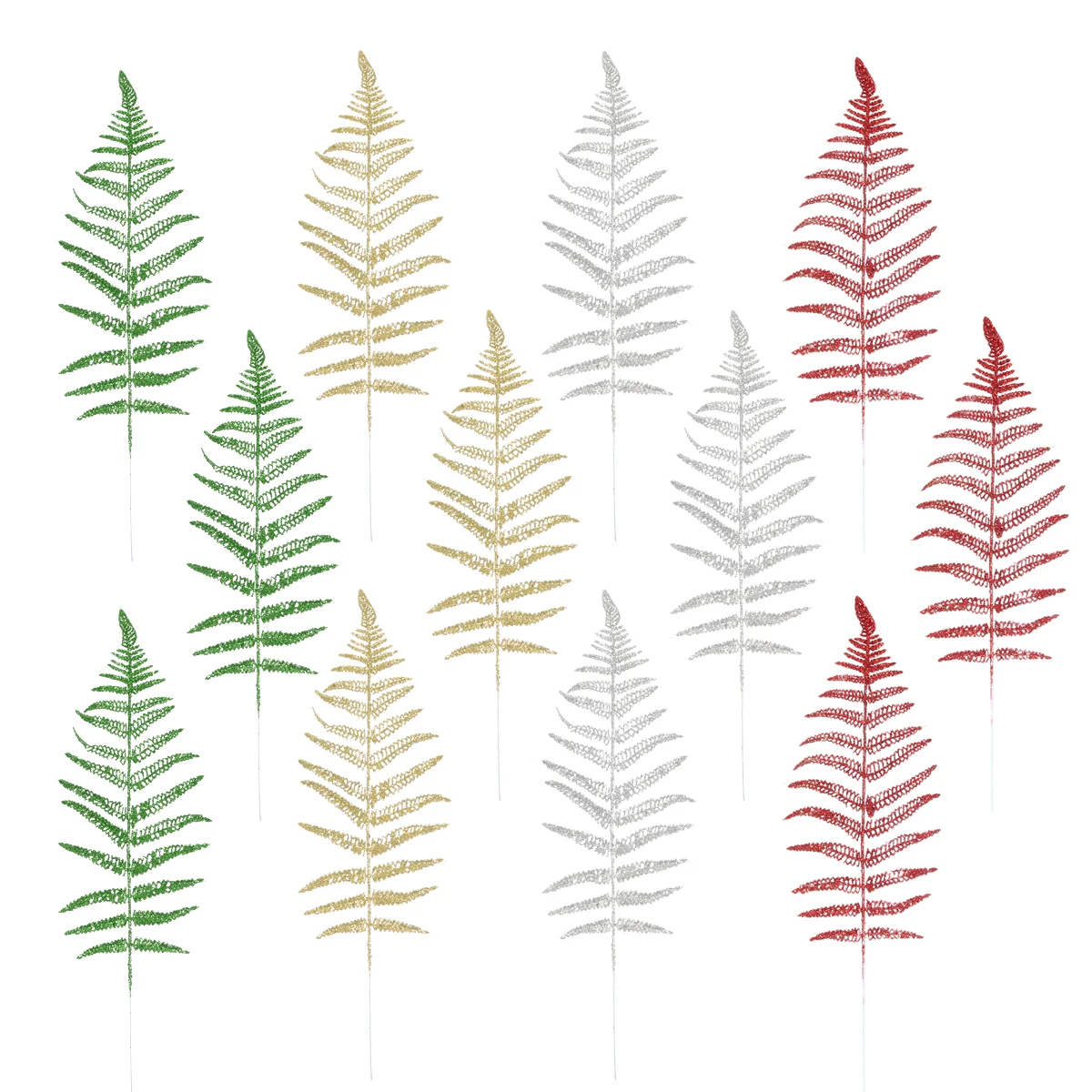 

12 Pcs Leaves Plastic Plants Christmas Plastic Plant Decor Home nament Bedroom LivingSimulation Plants