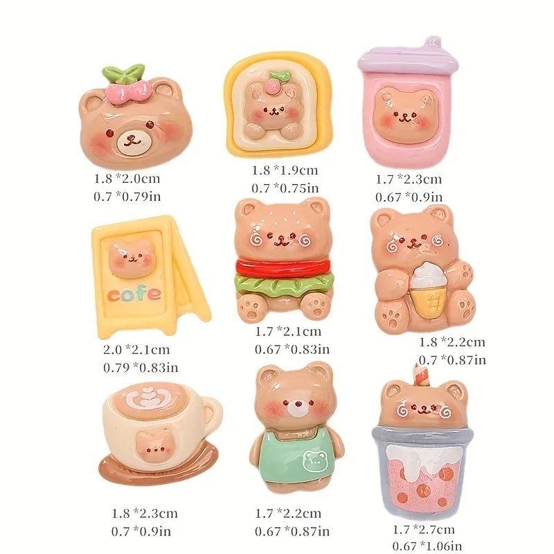5/10pcs Resin Cartoon Fridge Magnets Flowers  Refrigerator Magnetic 3D Sticker Message DIY Whiteboard Sticker For Home Decor