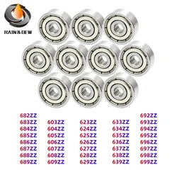 10PCS 623ZZ 3x10x4mm Miniature Ball Bearing ABEC-7 Bore 2mm 3mm 4mm 5mm 6mm 7mm 8mm 9mm Metal Shields 625ZZ 686ZZ 688ZZ 693ZZ