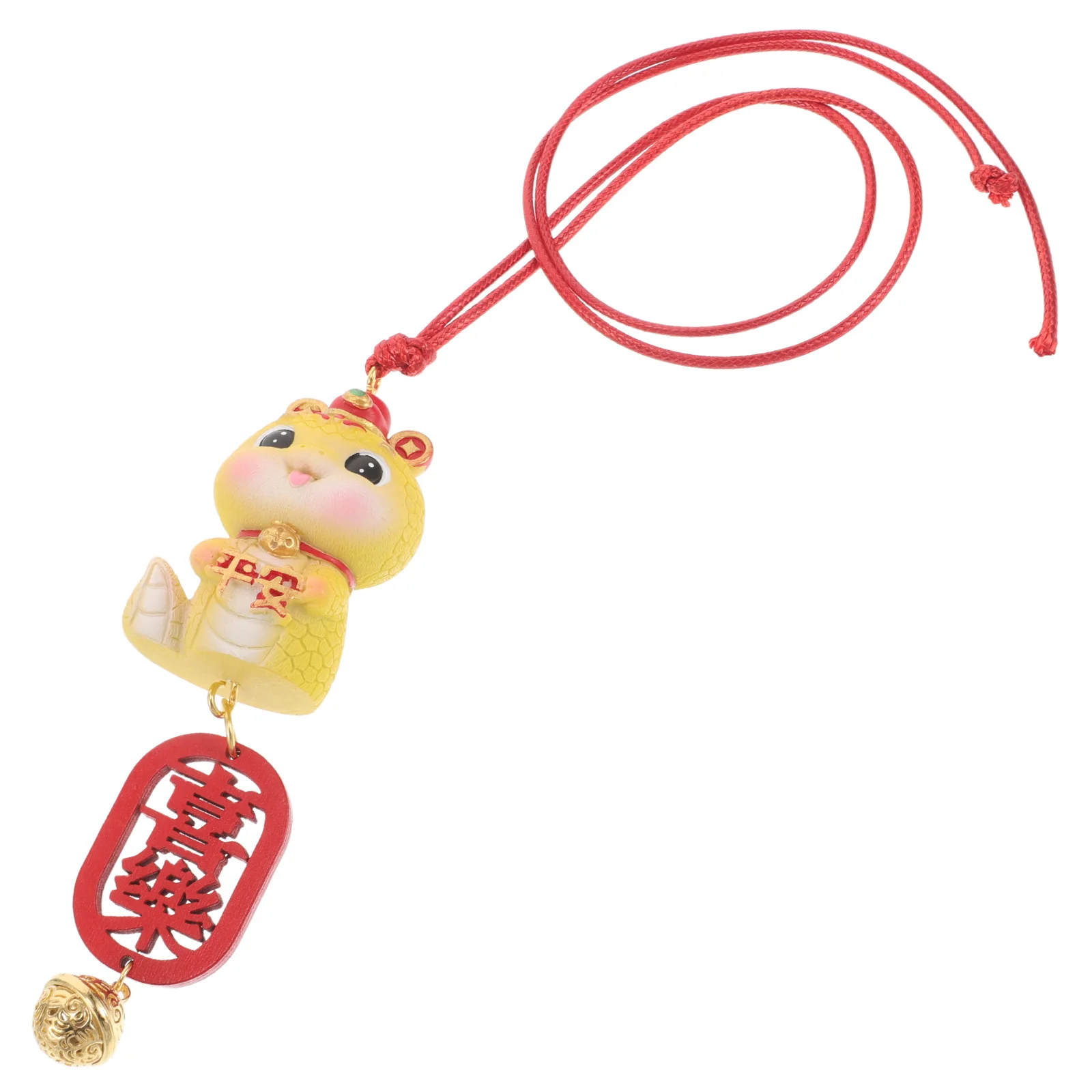 

Creative Car Pendants for Rear View Mirror Snake Necklace Decor Aesthetic Ornament Resin Metal Charm Blessing Gifts