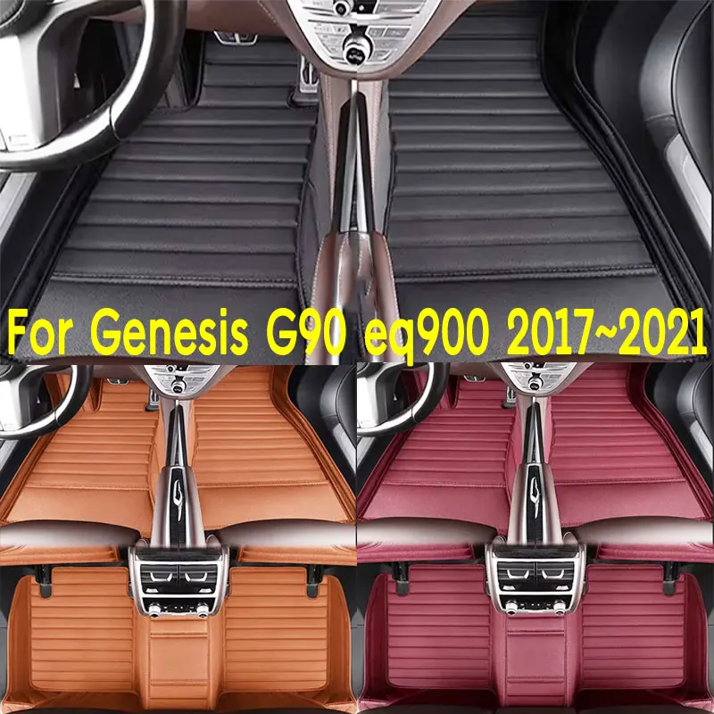 tapis-de-sol-de-voiture-adaptes-au-genesis-g90-eq900-2017-~-2021-tapis-interieur-de-voiture-en-cuir-pu-antiderapant-et-resistant-a-l'usure