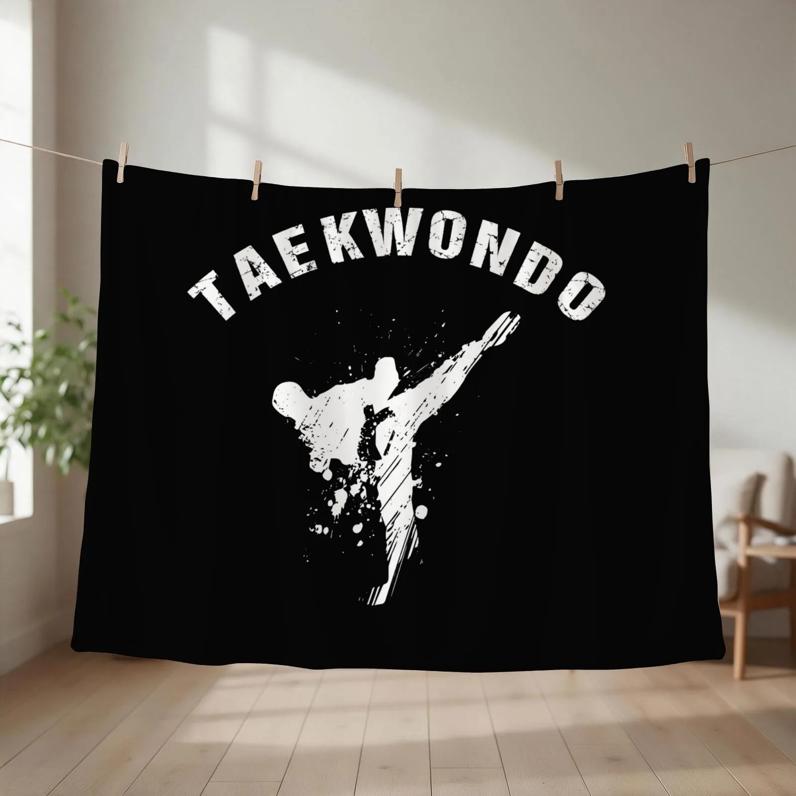Taekwondo ??? Throw Blanket valentine gift ideas Thins Cute Plaid Large Blankets