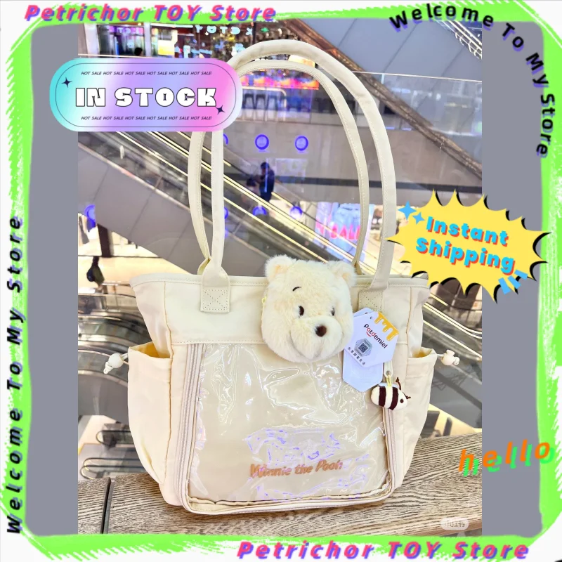 

Подлинная женская сумка Disney с милым Винни-Пухом, мультяшная плюшевая кукла, сумка через плечо, кавайные подарки на складе, мгновенная доставка