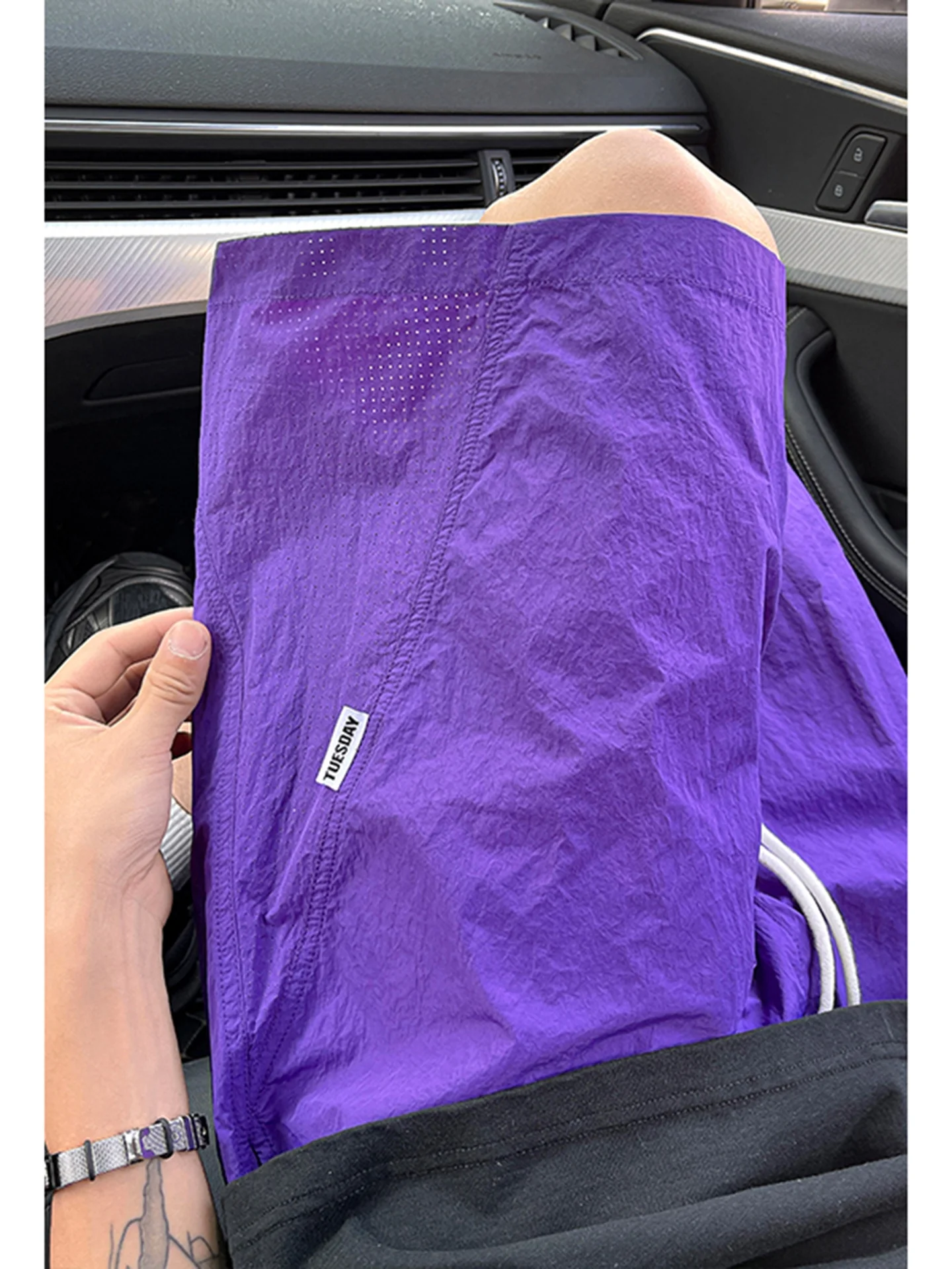 

American Style Quick Dry Short Pants Men's Summer Thin Five-Point Running Sports Beachwear Nylon Fabric Casual Straight Leg S...