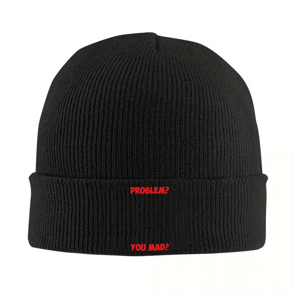 2026 New New U Mad Bro Problem Troll Rage Face Comic Meme Trollfac Knitted Hat For Women Men Beanie Winter Hat Crochet Caps
