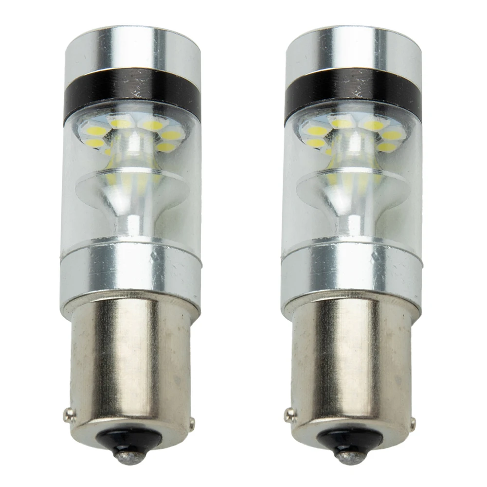 High Quality New BRIGHT LED CANBUS BULB REVERSE LIGHT 100W 1156 2PCS BA15S 382 2x 1156 Light Bulbs 1000LM 360 Degrees DC 12V-28V