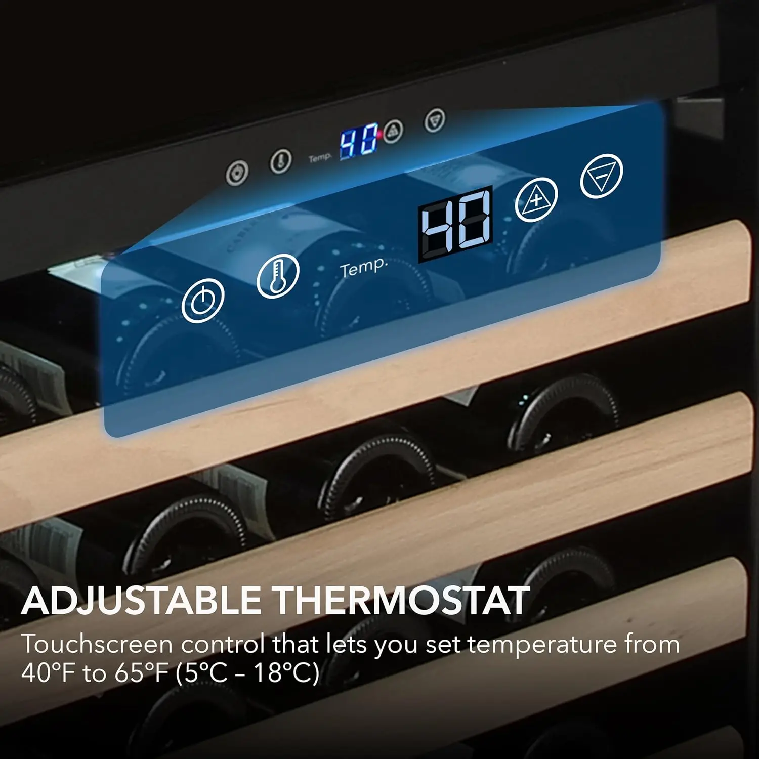 Built-in or Freestanding Stainless Steel Dual Zone Compressor Large Capacity Wine Refrigerator Rack for O