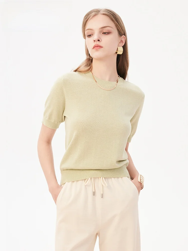Lavinia Women's Woolen T-irt Svel Knitted Sweater V-Ne Commute Sle Spring Autumn New Faion Ele Ladies Top