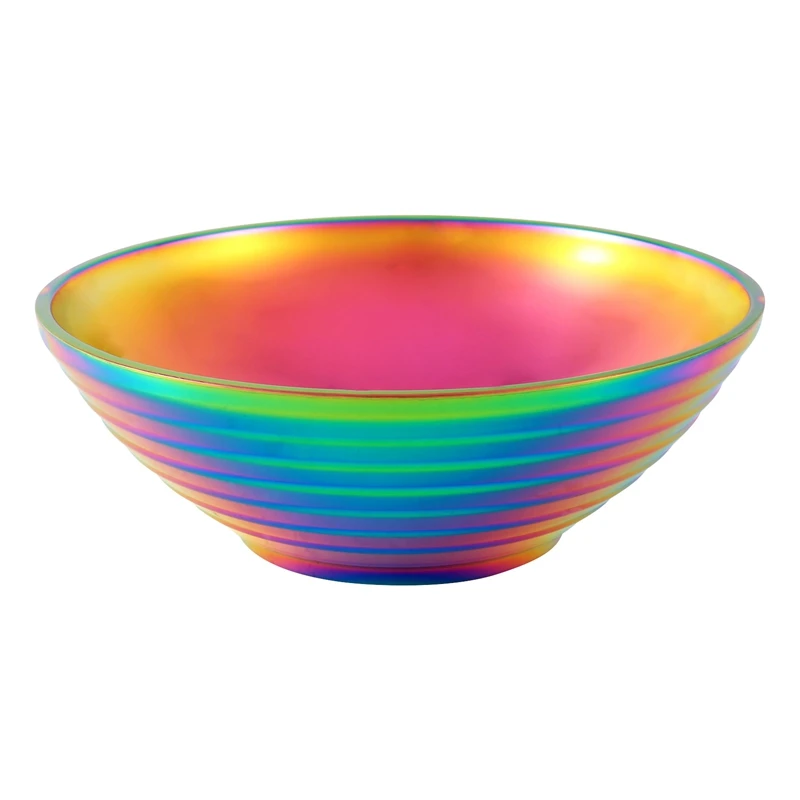 Round Noodle Food Bowl Double Layer Anti-Scalding Tableware for Hot Pot Sauce Soup Rice Big-A13G
