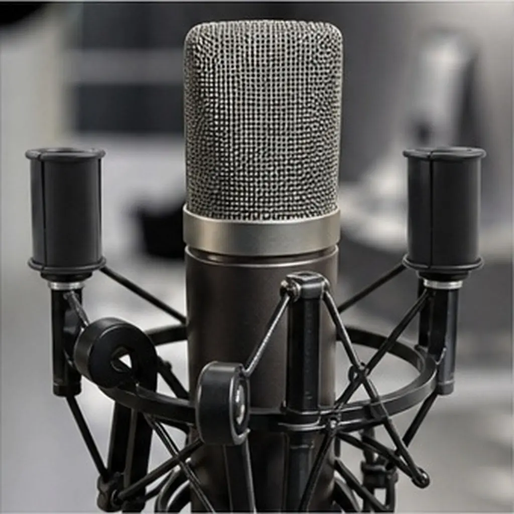 4Pcs Handheld Microphone Sleeve Cover Rubber Shock Mount Spacer Anti-Slip Ergonomic Design Noise Reduction Windproof Protection