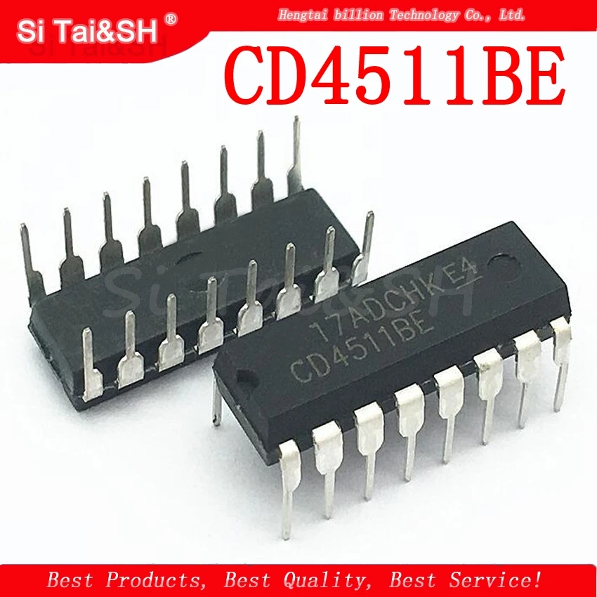 10PCS CD4511BE  CD4511  4511BE   Waterproof shell