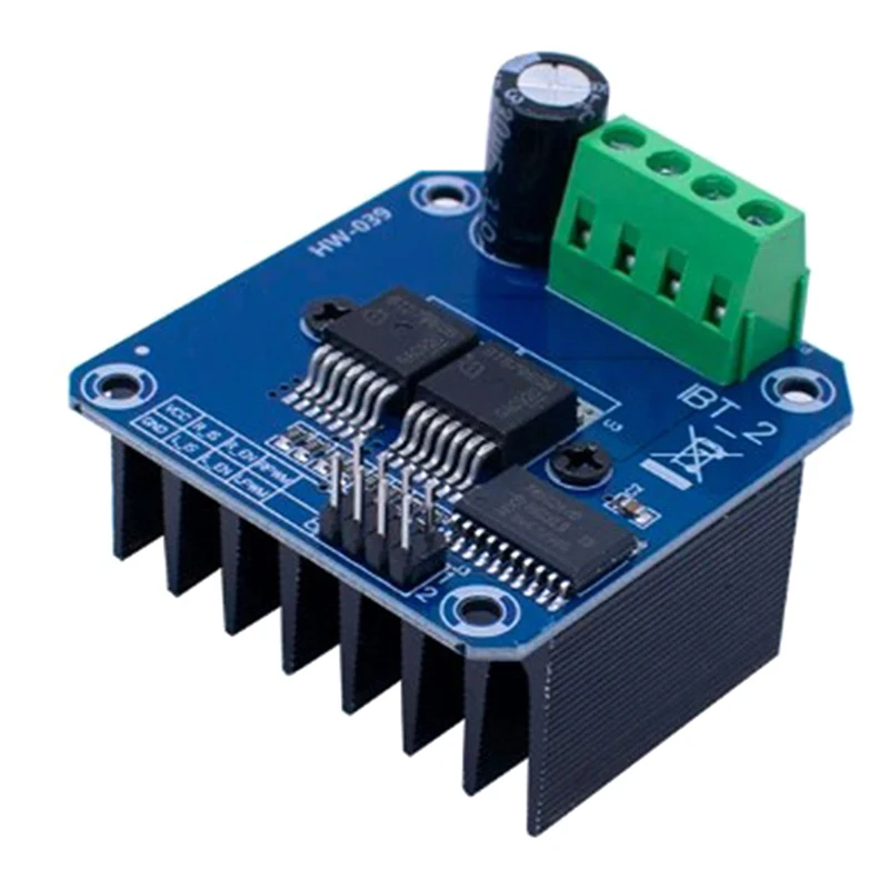 EGBO h-bridge módulo controlador de Motor de alta potencia, diagnóstico de corriente de coche inteligente DIY para Arduino doble BTS7960 43A, 1 unidad