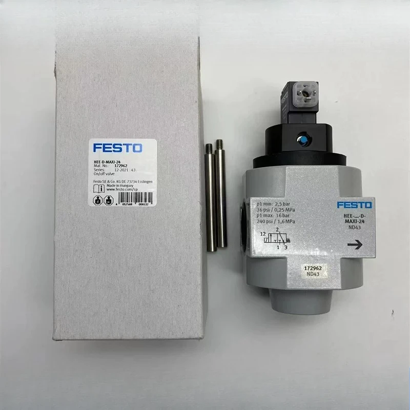 Parts forFESTO electronically controlled switch valve HEE-D-MAXI-24 172962 Two-position three-way normally closed