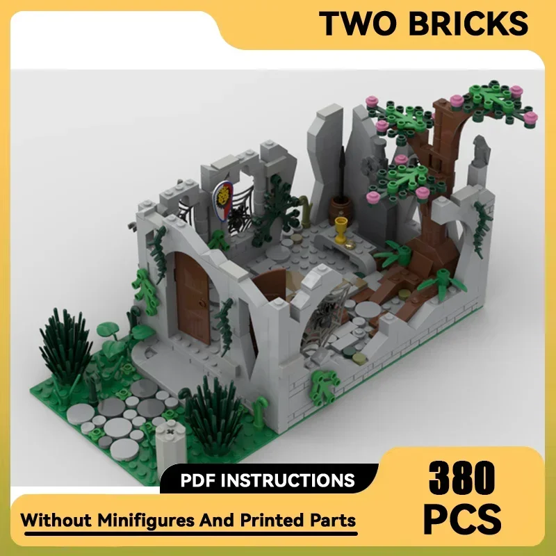 Moc Building Blocks The Ruined Church of the Lion King Model Technical Bricks DIY Assembly Castle Series Toys For Child Gifts