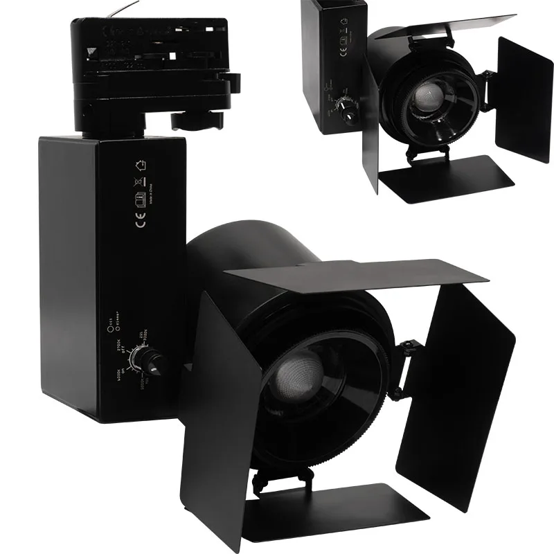 

10 Вт/20 Вт/35 Вт постоянный 2 в 1 WW CW выставочный прожектор со светодиодной подсветкой в помещении, 4 провода, 3 цепи, трековый светильник для магазина, рельсовый светильник для магазина