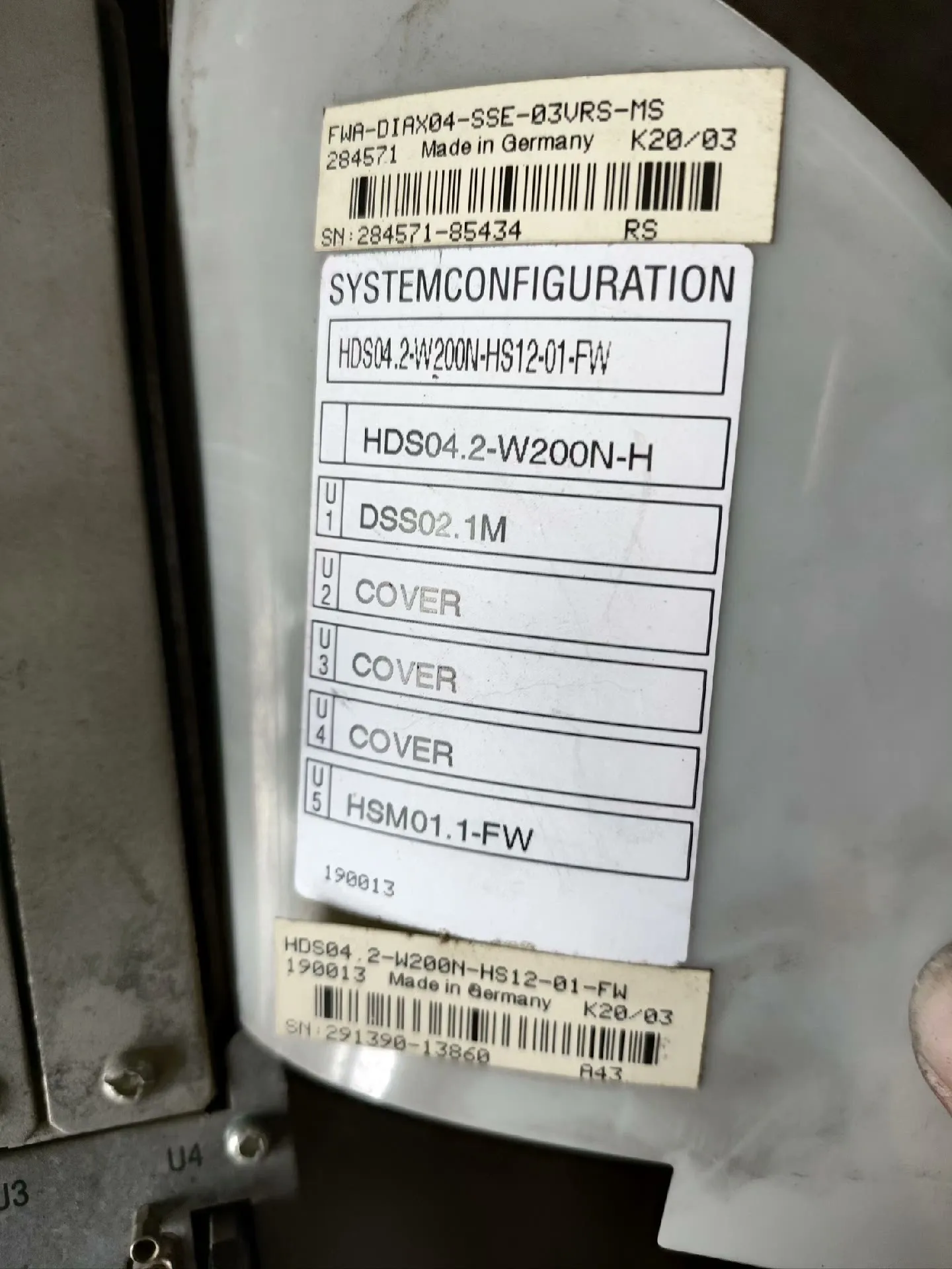 Controller servoazionamento HDS04.2-W200N-HS12-01-FW per Rexroth