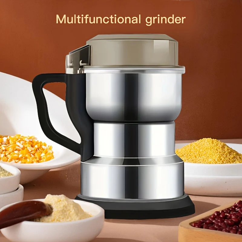 Coffee and Grain Grinder - Powerful Household Small Appliance for Freshly Ground Beans and Grains Turkish coffee maker