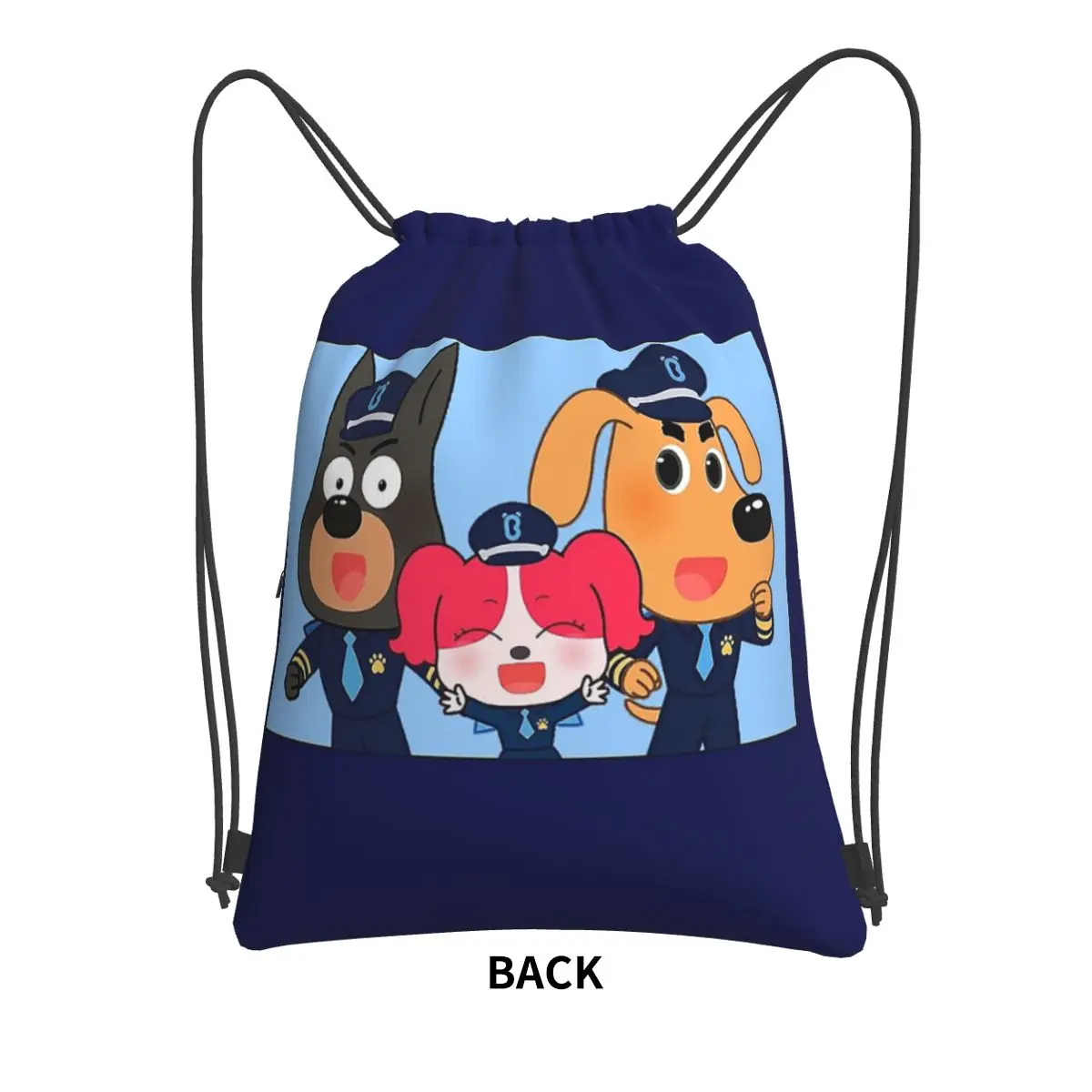 Xerife Labrador Mochilas Portáteis, Drawstring Bag, Casual Bundle Pocket, Diversos Sacos para Estudantes Escolares