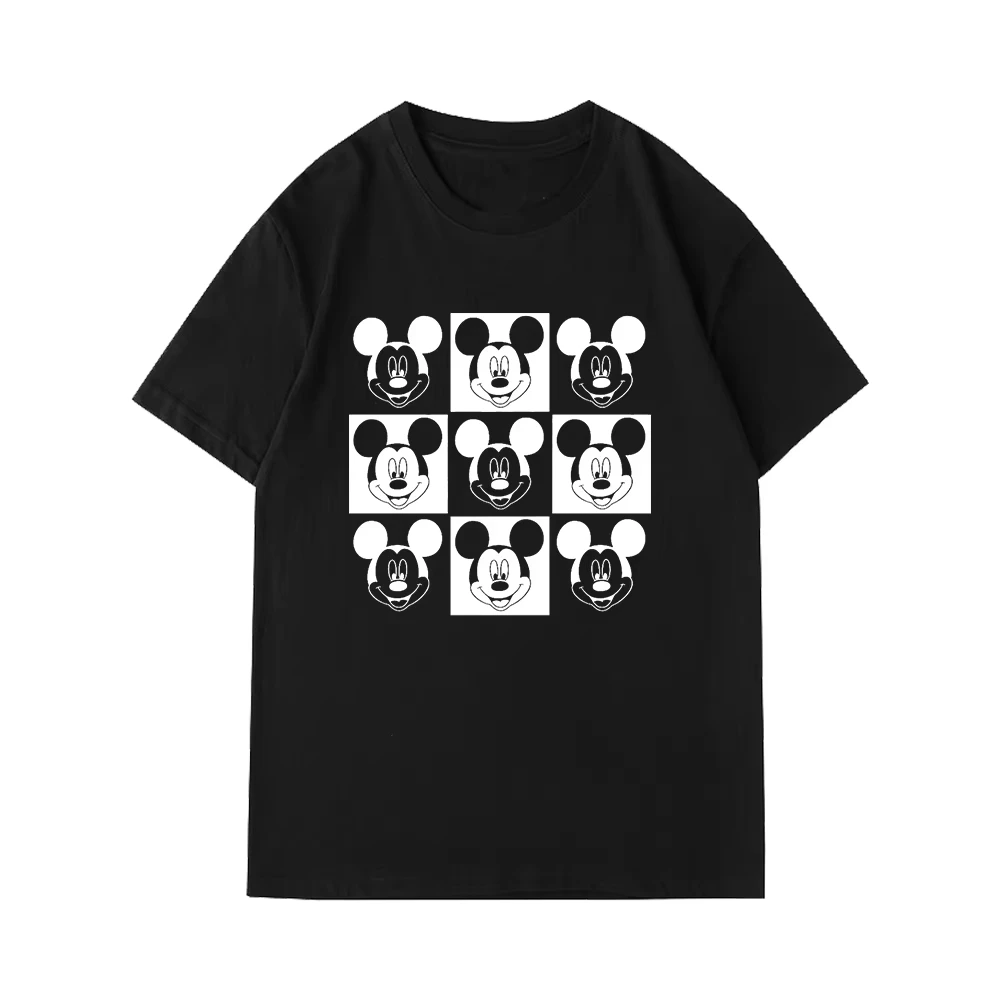

Disney Mickey Mouse casual cartoon printed short-sleeved T-shirt, suitable for both men and women in summer