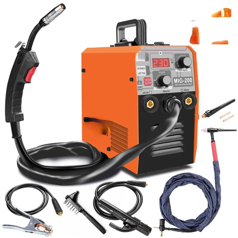 3 in 1 MIG-200 Welding Machine Semi-automatic  MMA Welder TIG Welding Machine Protable MIG