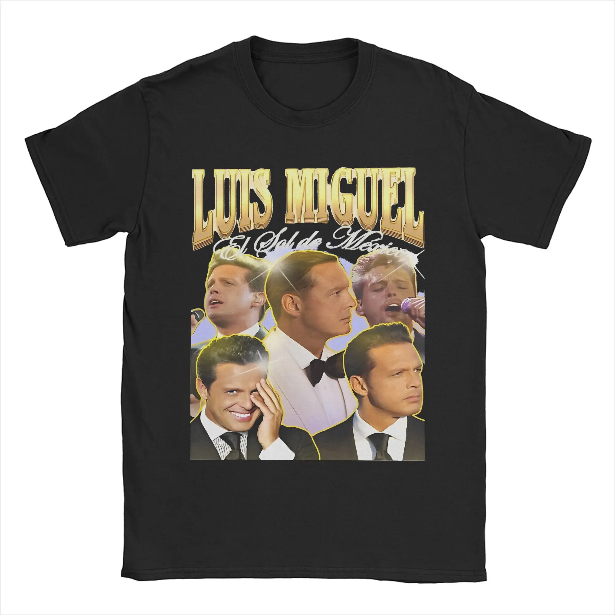 Camiseta de cantante Luis Miguel a la moda para Unisex, Camiseta de algodón puro, ropa de manga corta