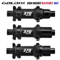 GOLDIX-freno de disco M370 de 6 pernos, trinquete de tracción recta de 28 orificios, buje de bicicleta de montaña 36T BOOST, adecuado para SHIMANO, SRAM y SWISS