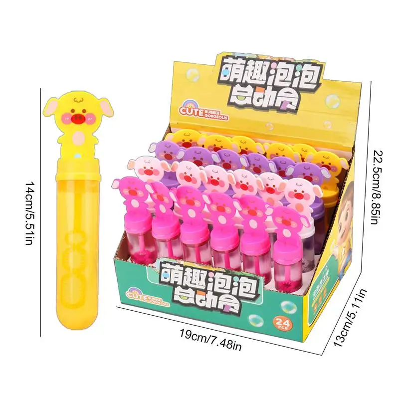 Small Bubbles For Party Favors 24-Pieces Bubble Blower Toy For Outside Outdoor Play Party Favors For Garden Backyard Lawn