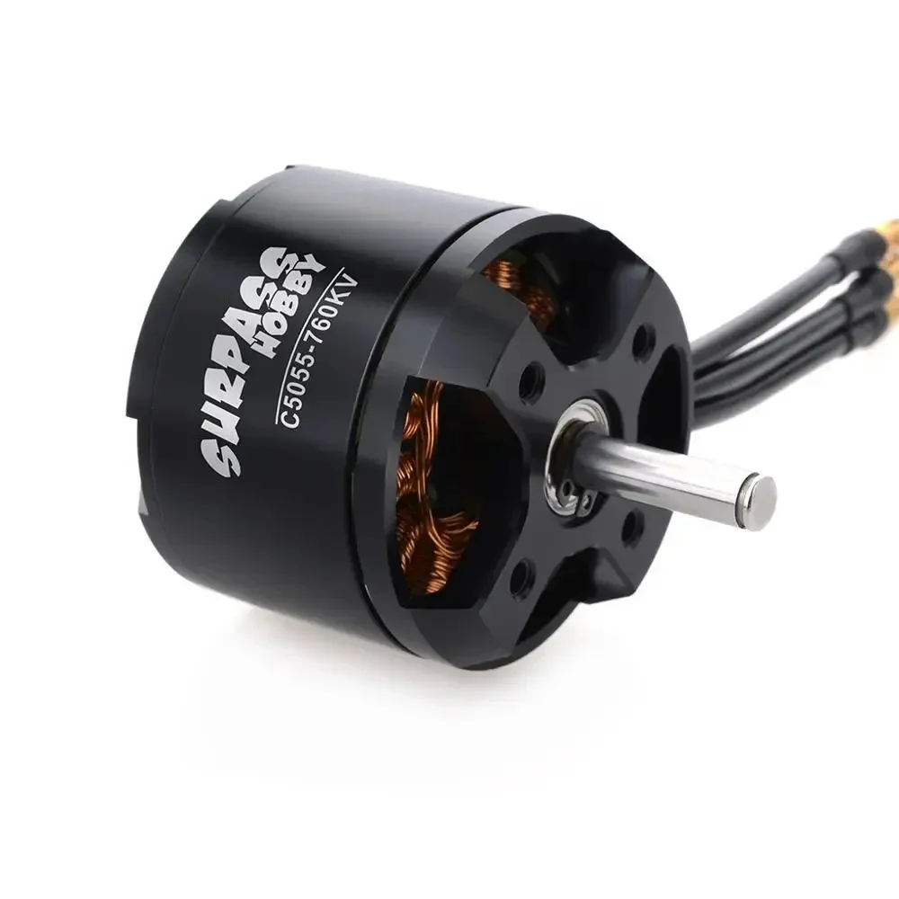 SURPASS HOBBY C5055 5055 760KV 570KV Brushless Motor for Fixed Wing Airpalne Aircraft Multicopters RC Plane Helicopter Drone