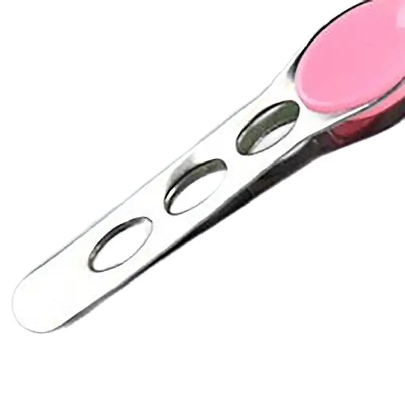 1Pc Women Trimming Eyebrow Clip Makeup Tools Stainless Steel Anti-slip  Handle Eyebrow Tweezers Flat Tip Brow Clips Beauty Tools