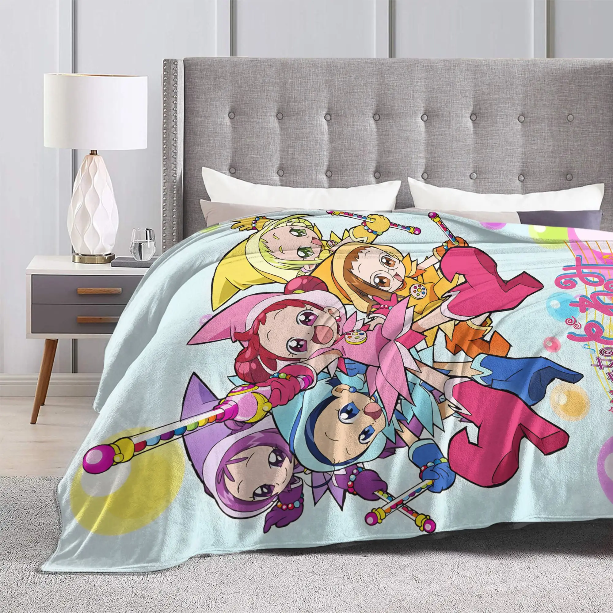 بطانية كرتونية للفتيات السحرية doReMi خفيفة الوزن من الصوف الرقيق المريح هدية رمي بطانية لحاف رقيق من القطيفة #6