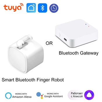 Tuya フィンガー ロボット スイッチ スマート ホーム Bluetooth スイッチ ボタン プッシャー スマート ライフ アプリ Alexa Google Home は Bluetooth ゲートウェイで動作します