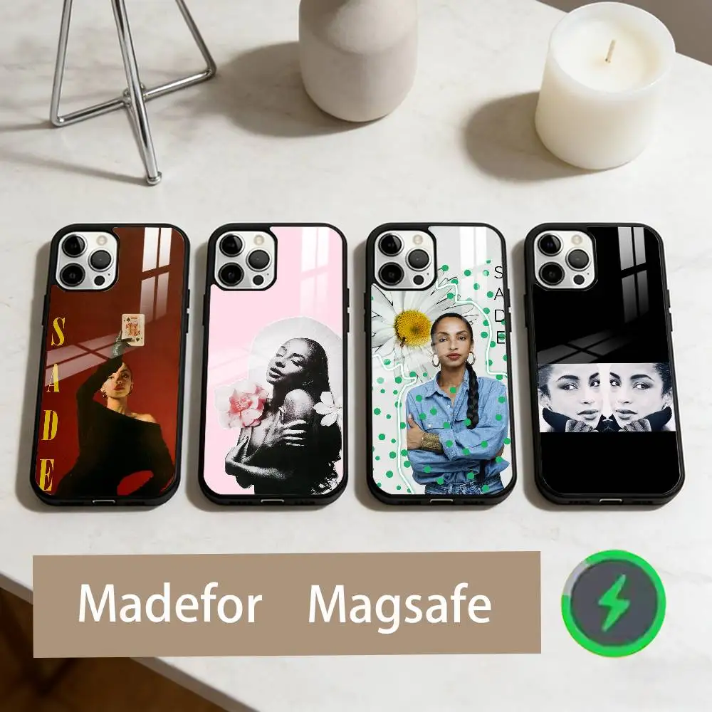 

S-Sade A-Adu Love Deluxe Phone Case For iPhone17,16,15,14,13,12,11 Plus,Pro Max Magnetic For Magsafe Wireless Charging