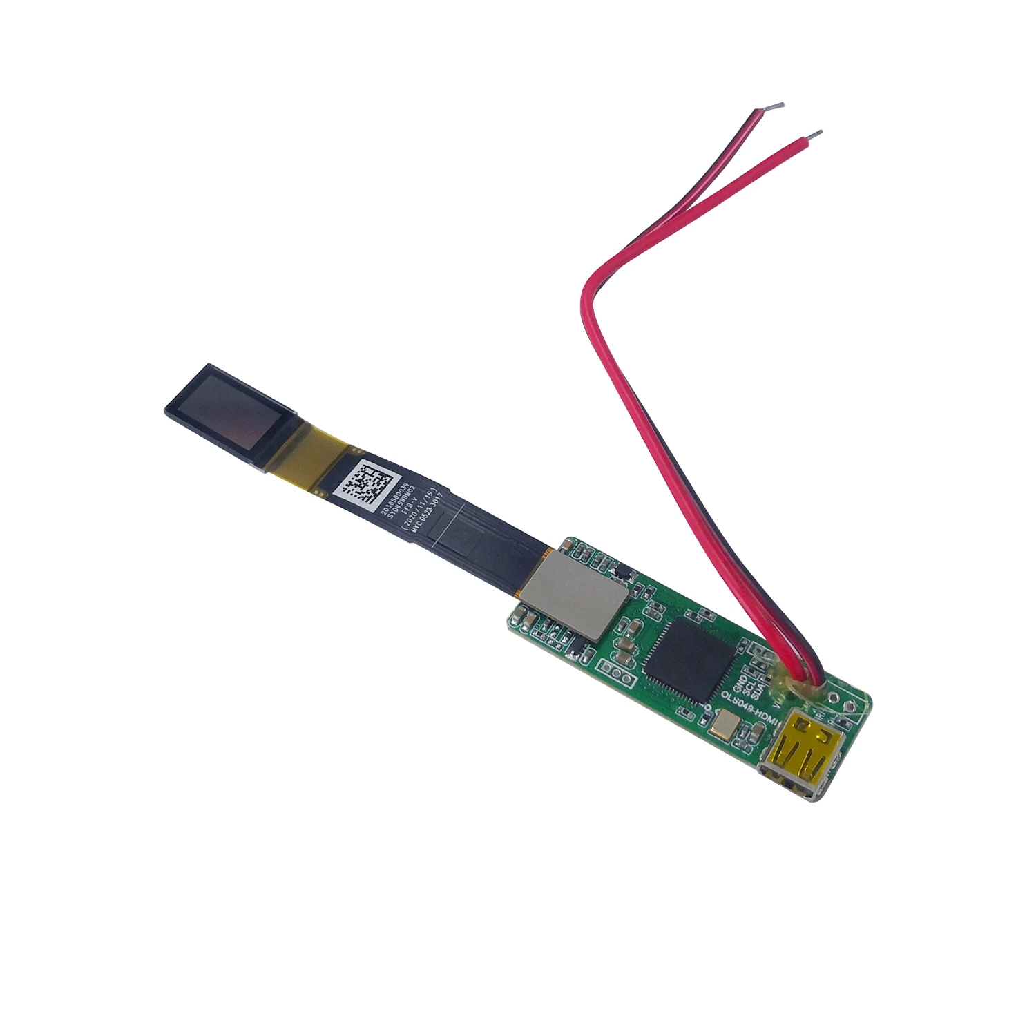 0.49 Inch HD Micro OLED Display Module 1920x1080 90Hz 1800nits MIPI For Head Mounted AR VR View finders Augmented Reality