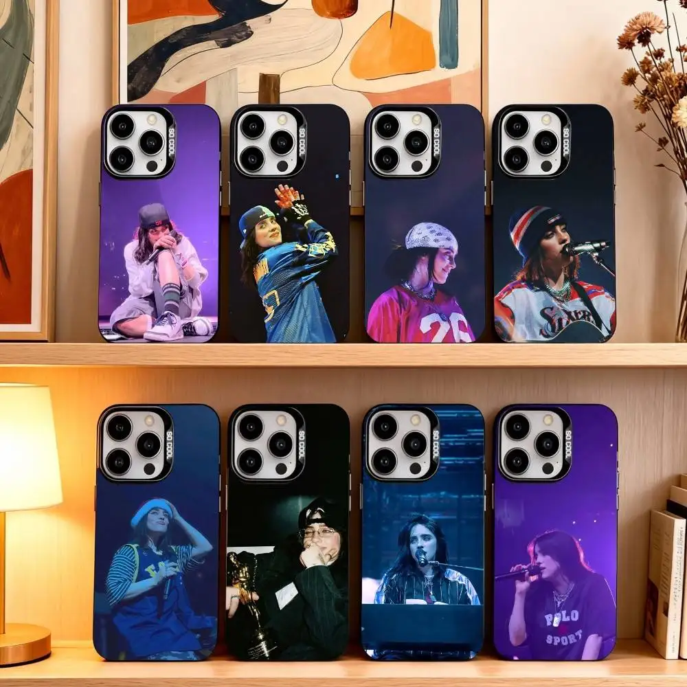 

Hot LUNCH B-BILLIES SINGER Phone Case For iPhone17,16,15,14,13,12,11 Plus,Pro Max Black Candy silver phone case