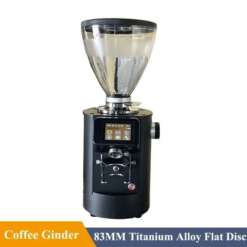 

110V/220V 83MM Titanium Alloy Flat Burr Commercial Coffee Grinder Electric Digital Control Coffee Bean Grinders For Espresso
