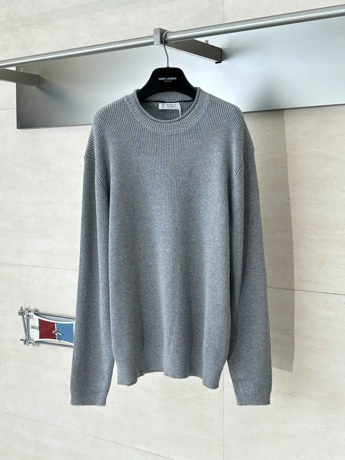 

Loose Casual Knitted Sweater Men's round Ne Roll Casual Sle Comfortable Warm Wool Material Youth Full Sve Long