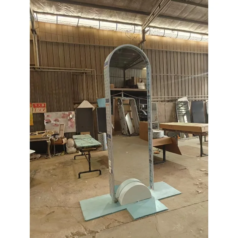 Stainless steel haircut point double-sided mirror vertical size