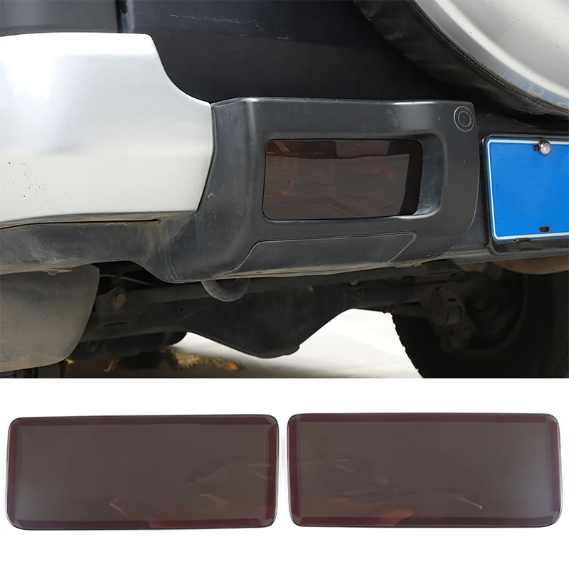 

For 2007-2021 Toyota FJ Cruiser ABS Black Car Rear Fog Lamp Cover Sticker Car Exterior Protection Accessories 2Pcs