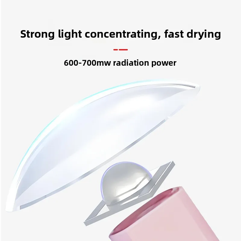 เครื่องอบเล็บพกพาแบบพกพา ใช้พอร์ต USB โคมไฟยูวีแอลอีดีขนาดเล็กสำหรับอบเจลทุกชนิด เหมาะสำหรับใช้ในบ้านและร้านเสริมสวย